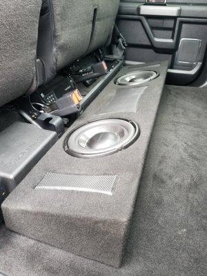 Custom enclosure for 2 Rockford Fosgate 10" shallow subwoofers