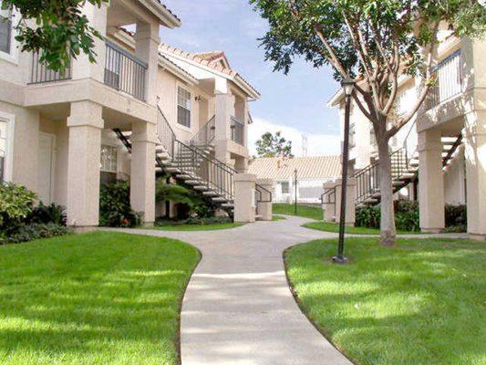 Walkways at Westbrook apartments in San Diego CA