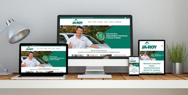 Ja-Roy Pest Control Website Design, Hosting & Social Media Management