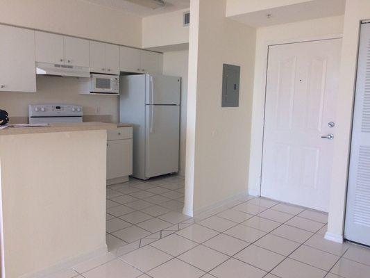 Kitchen and front door