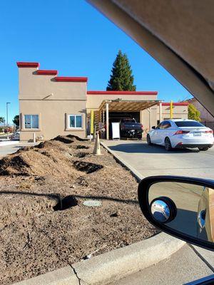 Entry to car wash