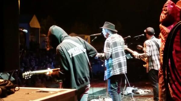 Neil Young, from backstage.