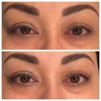 Lash Lift - Before and After