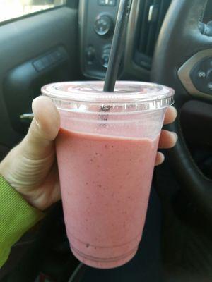 Pink Tart Smoothie (mango, pomegranate, strawberry)