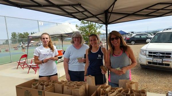 The best little sandwich shop is at Foothill offering sandwiches for the tennis tournament this weekend!