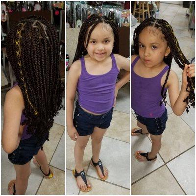 Box braid for little girls