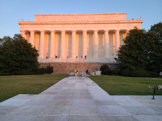 Lincoln Memorial Drivable composite flooring installed