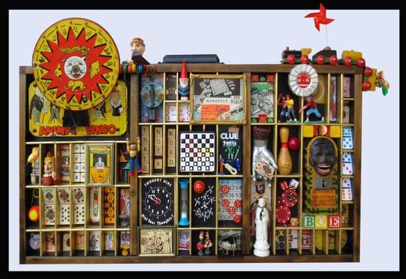 Large Game Assemblage called "Come Out & Play" by Lauretta Lowell