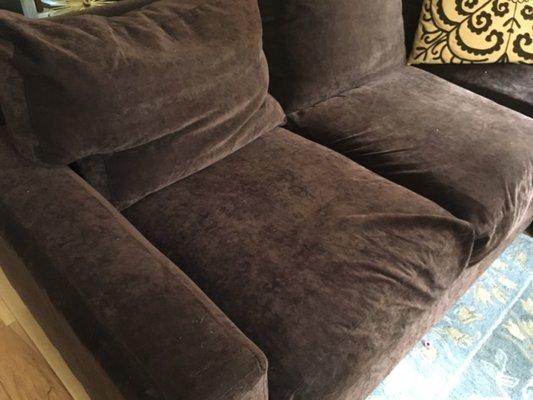 Bottom cushions are so flat when you sit you can feel the frame of couch