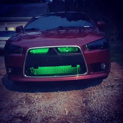 Headlight tint lights in the grill