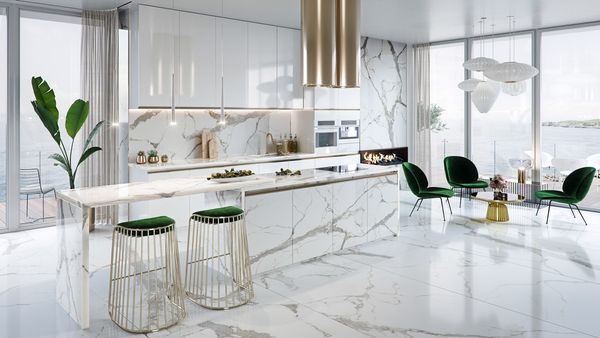 Luxurious Kitchen Design Idea. I do not own the rights to this photo.