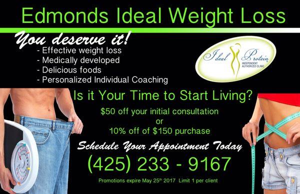 Edmonds Ideal Weight Loss - Ideal Protein Call today you deserve it!