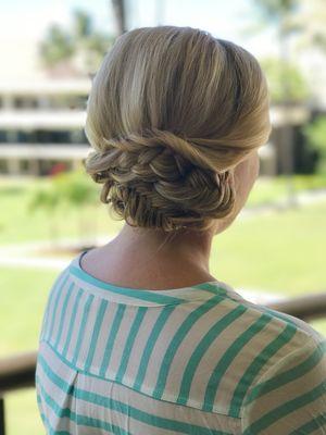 braided updo by Catalina