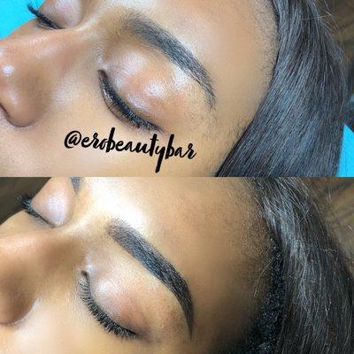 Ombré brows.. powder effect