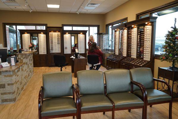 Lobby at EyeCare Optical - Maryville.