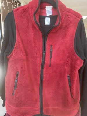 The perfect Red Vest! So cozy and the greatest for layering and ready for Winter weather