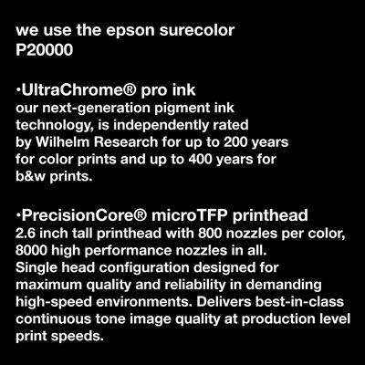 Our printer specifications