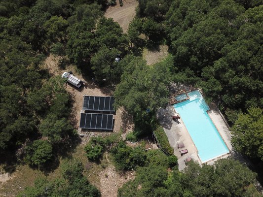 Ground rack in canyon lake