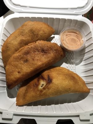 Beef empanadas (very good but I was hoping for the fresh salsa) 3@8.99