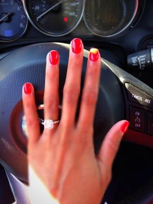 my first NexGen mani. (No, I was not driving)