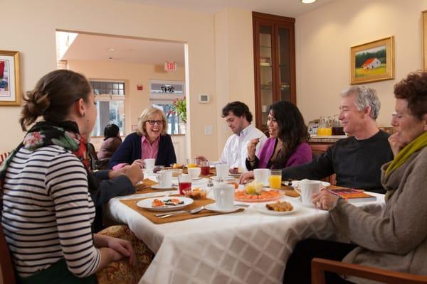 Enjoy a full breakfast in our dining room