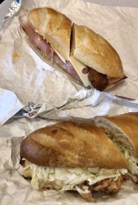 Carolina Cuban & Edentonian sandwiches from Emilio's