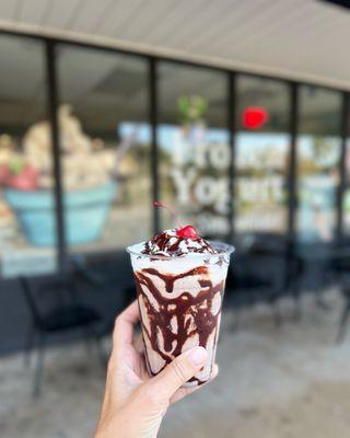 Double Chocolate Brownie milkshake