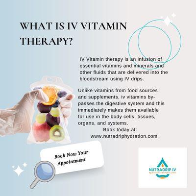 Learn more about IV vitamin hydration with NUTRADRiP!  There's an IV infusion for every lifestyle! Book today at www.nutradriphydration.com