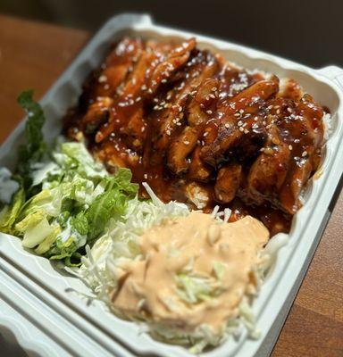 Spicy chicken teriyaki