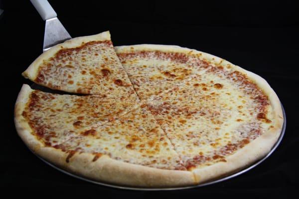 a large cheese pizza