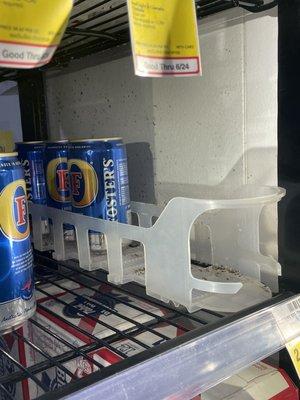 Mold in beer can holders..