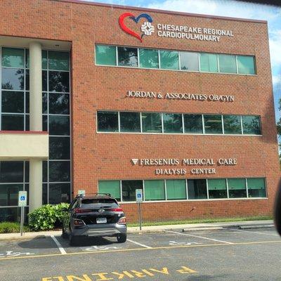 The front of the building visible from medical parkway!