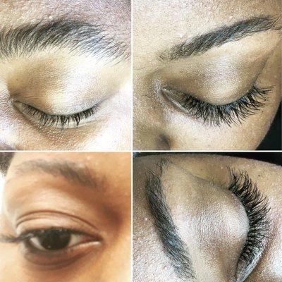 Eyelash Clusters & Eyebrow Threading (Before)