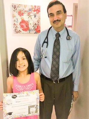 Morgan is allergy free! "OIT has been a lifesaver and we couldn't have don't it without Dr. Jain and his staff" - Mom