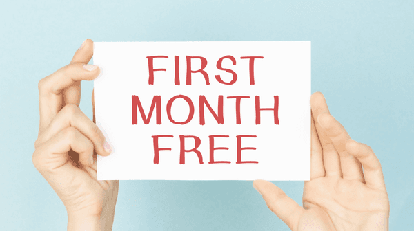 FIRST MONTH RENT FREE SPECIAL