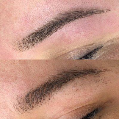 Before & After Brow Wax