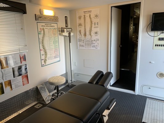 Treatment room on wheels!