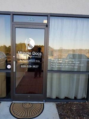 Our front entrance of our new office at 945 3rd Ave SE Suite 102, Hickory NC 28602!