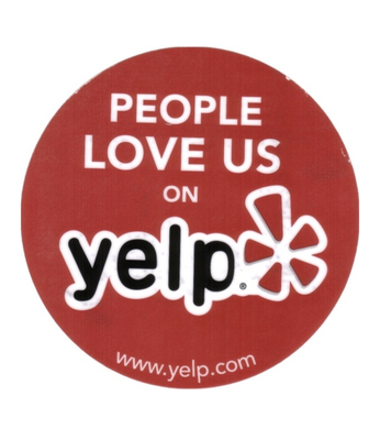 Mention "found us on Yelp"