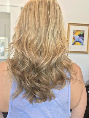 Blonde highlights