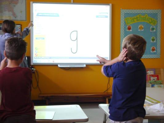 All classroom are equipped with SmartBoard interactive white boards and Soundfield FM systems for multi-sensory instruction.