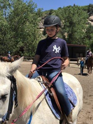 Kiley at Horse Camp.