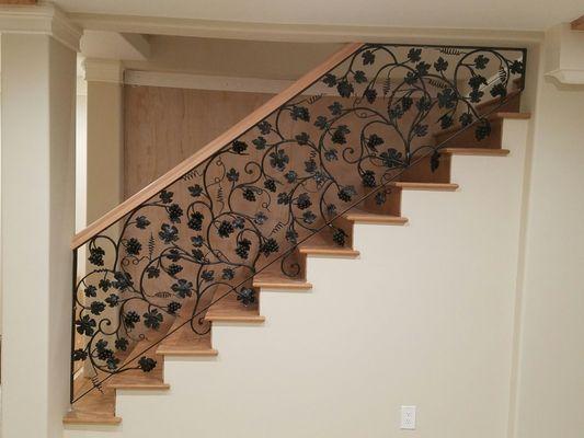 A wonderful customer of ours gave us the privilege to build this beautiful staircase handrail.