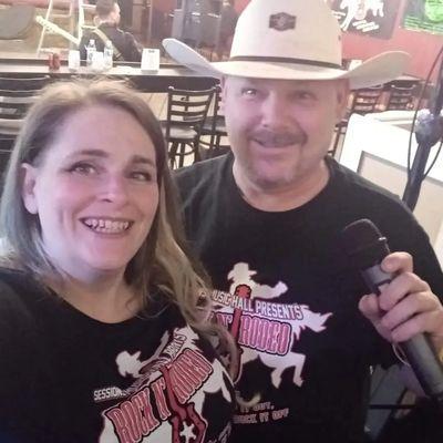 DJ Jeff Richey and Stephanie at The Rock N Rodeo Revival, 1,500+ people (country dance lessons & dancing)