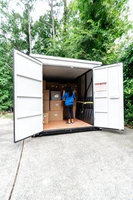 Barn doors make for easy loading and unloading