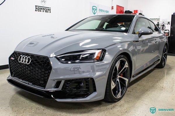 Audi RS5 Driver's Package in XPEL Clear Bra and Level 2 GYEON quartz Ceramic Coating Package