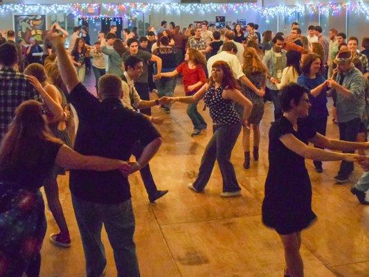 Swing dancers at one of our Five Buck Friday dances.