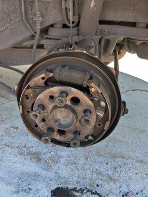 This is what supposedly my new brakes look like that I was told that they did