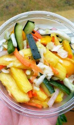 Jelatah (pickled salad) included with my meal box