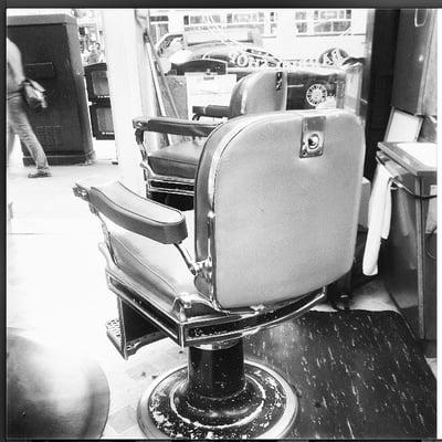 classic barber chair from the old shop